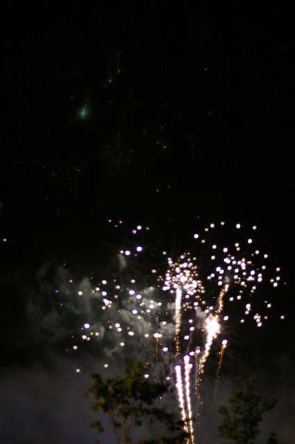 out of focus fireworks
