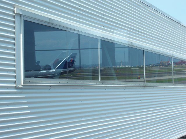 plane reflections in a access granty