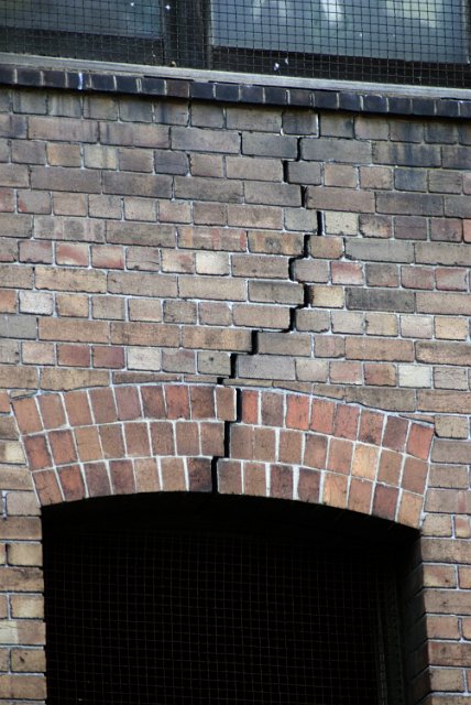 cracked brick arch