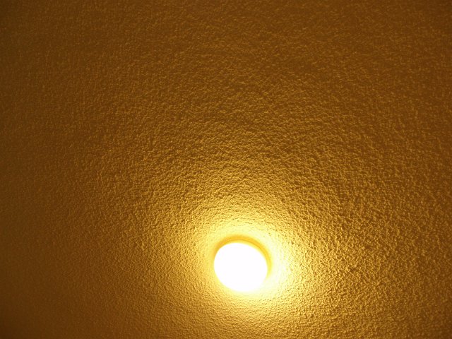 glowing bulkhead ceiling light, round