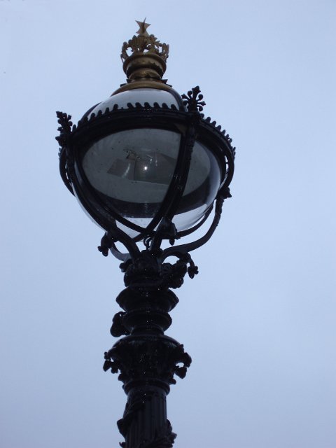 old style street lamp on the south bank, london