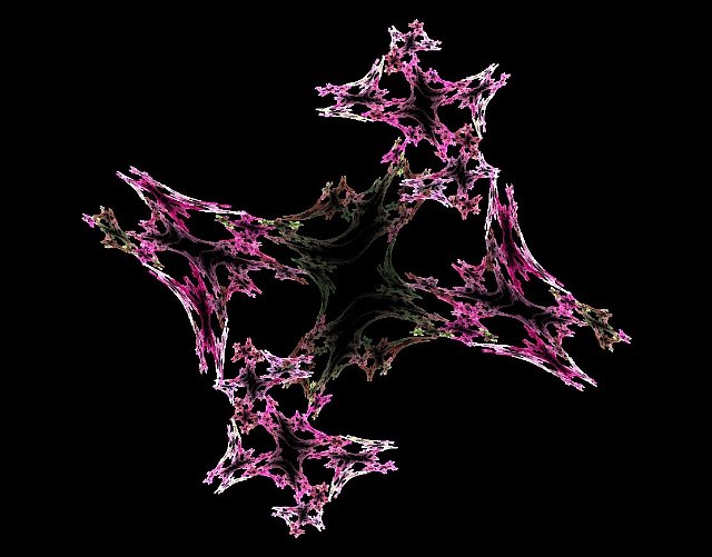 fractal pattern on black