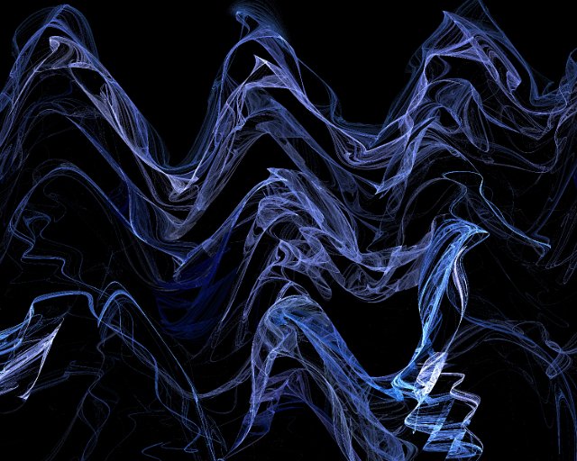 distorted fractal genetared waving pattern