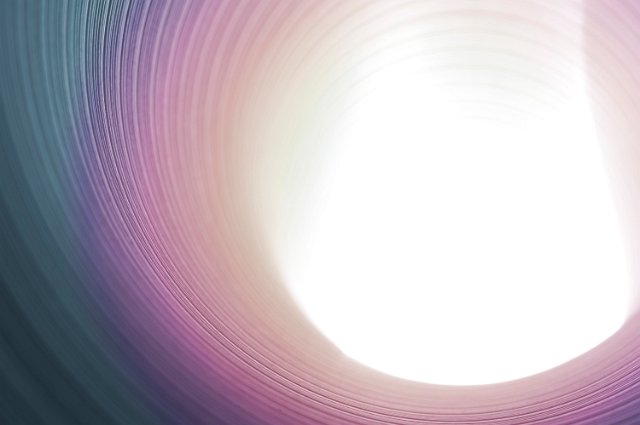 brilliant white light with pastel coloured surround