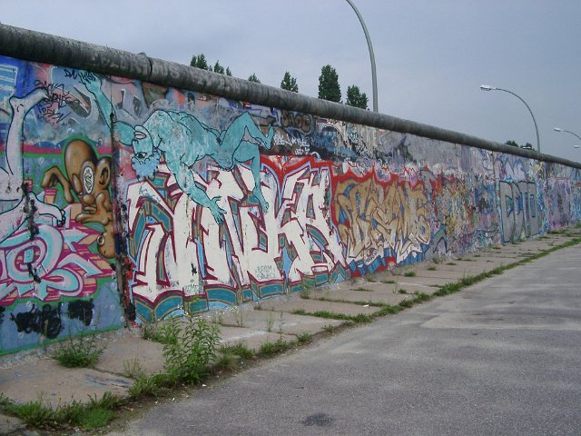 graffiti on the berlin wall, germany