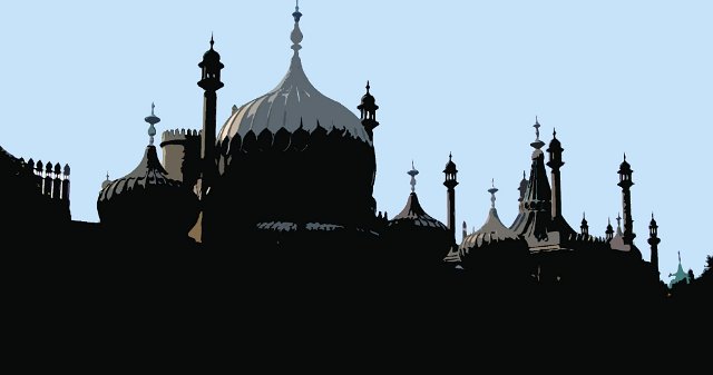 bornemouth pavilion with an illustrated effect