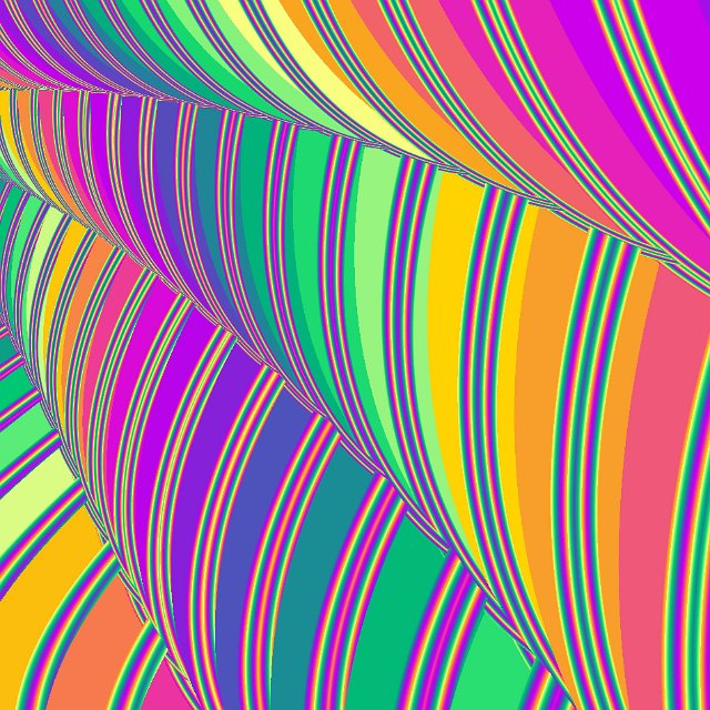 unusual computer generated pattern rainbow lines and color bands