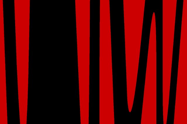 red and black zebra stripes effect