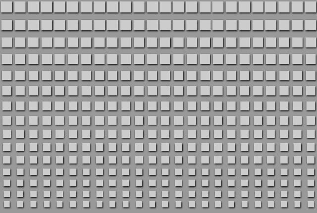 grey squares graduated reduction in size