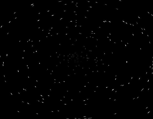 starfield with rotational blur