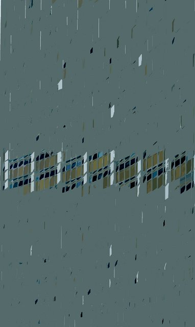 abstract lineart tower block windows