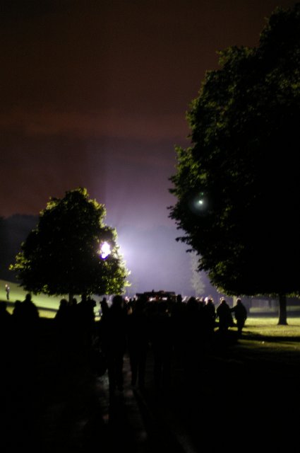floodlight night time, abstract blur