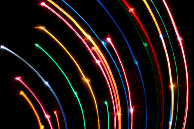an interesting background of colourful lines and lights