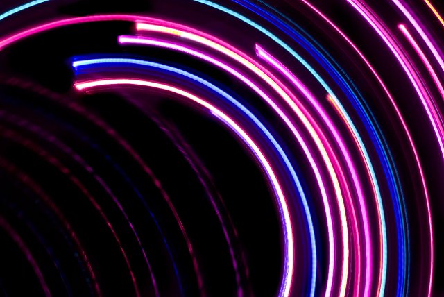 abstract light effect with pink and purple vivid light lines