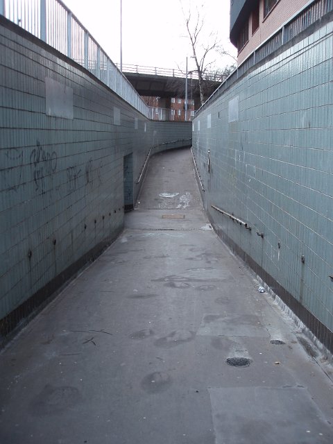 pedestrian underpass the mugging zone