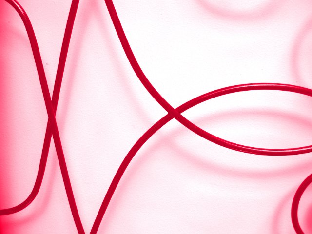 hot red crossing lines