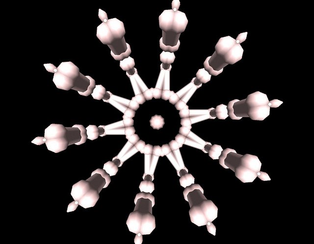 3d rotational symmetric pattern with 8 points