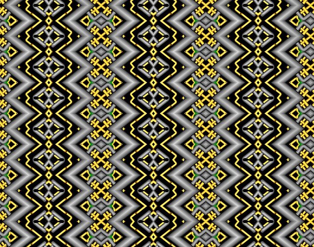 a horrible eye hurting repeating reflection!