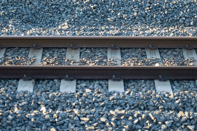 train track and sleepers