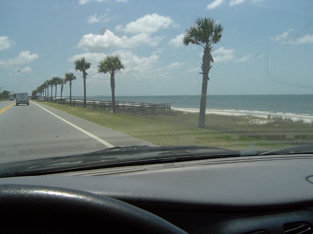 road by the beach