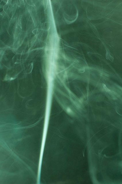 a green hazy smoke background