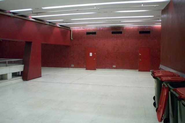 interior of martin place subway station