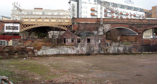 derelict brick railway arches