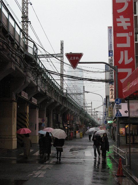 ueno tokyo on a rainy day
