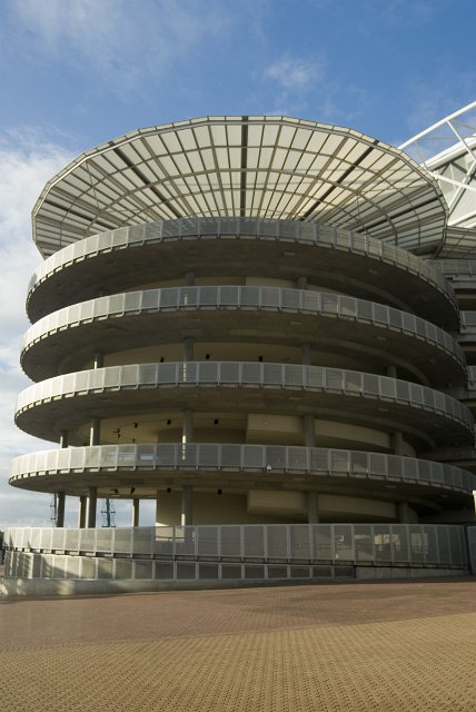 spiral ramp at the telstra stadium