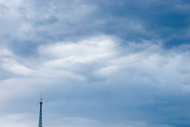 high contrast storm clouds