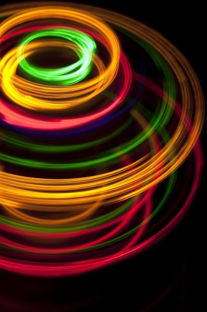 colorful spinning light effect backdrop