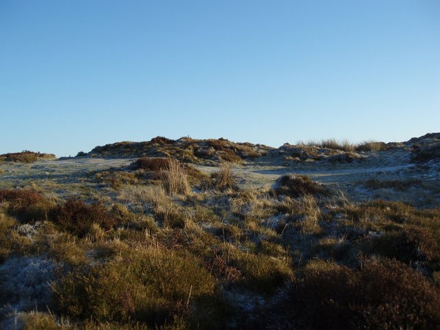 winter on the cumbrian fells on a clear blue sunny crisp winter morning
