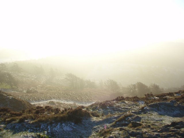 bright sunny cumbria winter landscape