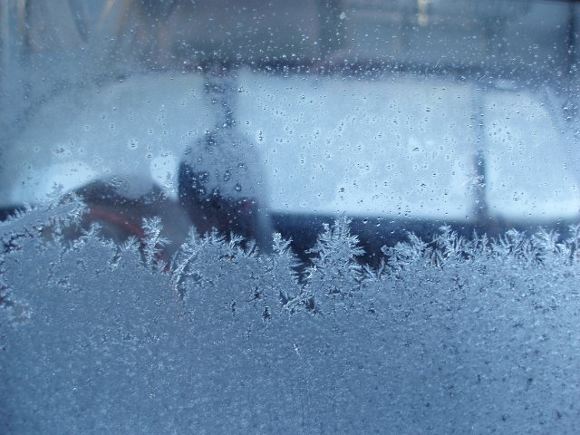 frost covering a retro vw beetle