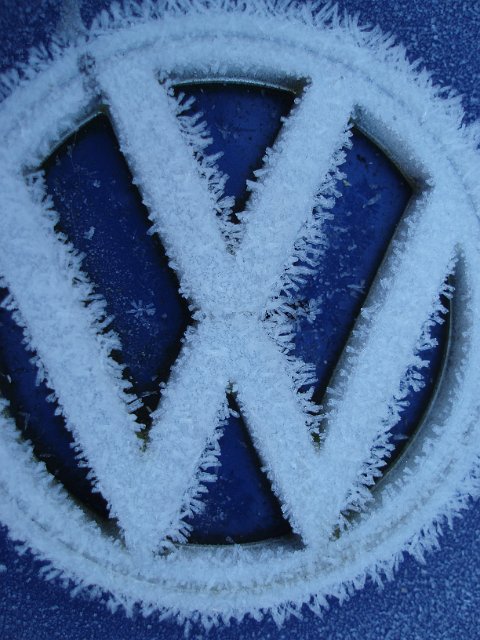 frost on an old vw