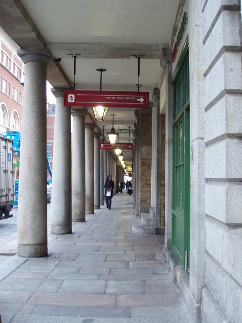enclosed walkway in londons famous markets