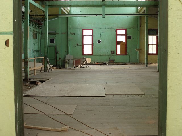 interior of a disused workshop