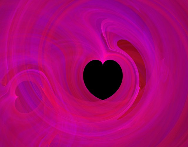 computer generated heart pattern