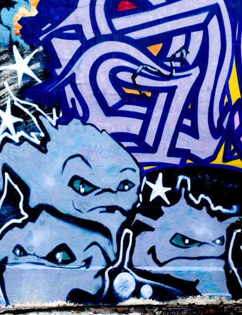 Graffiti on a city wall