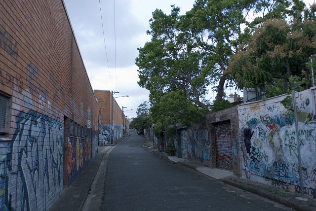 urban art scrawl a backstreet