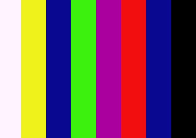 video test card color bars