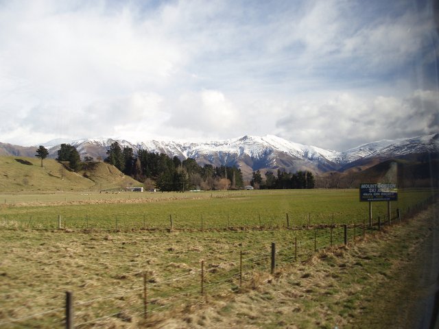 mountains in the distance