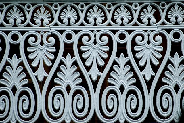 ornate ironwork railing