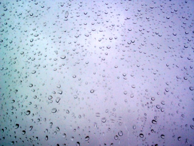 noisy image of rain on window