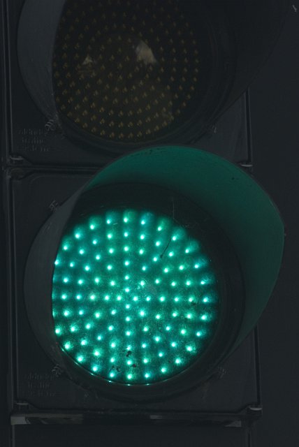green led traffic light