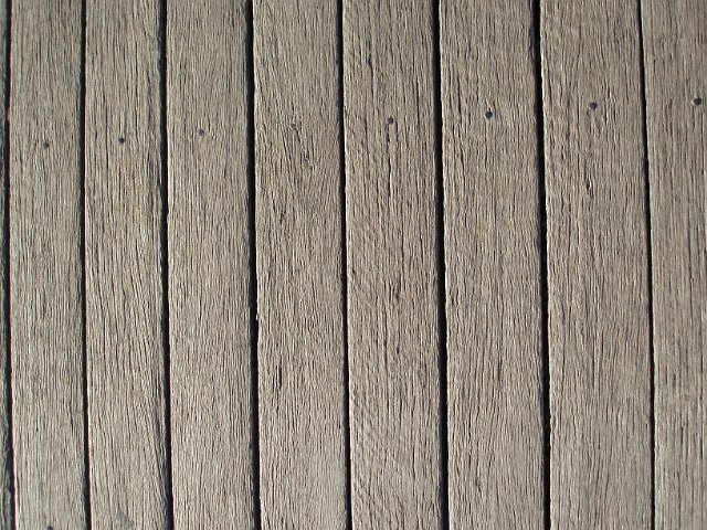 wooden decking with weathered effect
