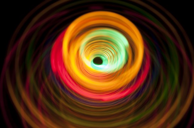 an image of colorful lights inspired by spinning motion